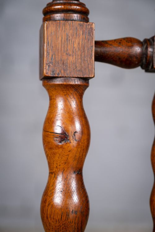GEORGIAN OAK METAMORPHIC CHAIR LIBRARY STEPS - ADDITIONAL PHOTO 20
