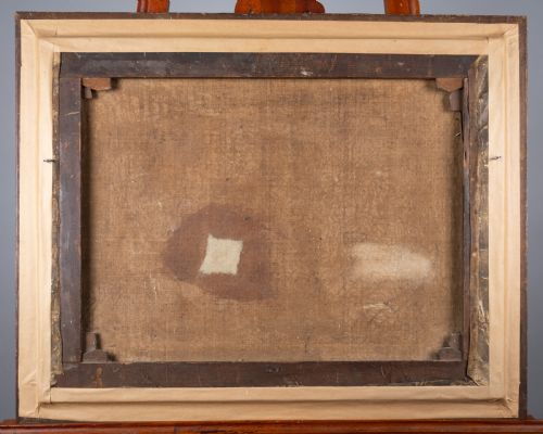 R COOPER 1849 PORTRAIT OF A WHITE HORSE IN STABLE SIGNED DATED OIL ON CANVAS - ADDITIONAL PHOTO 12