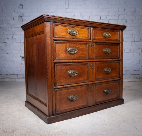 george iii country oak chest of drawers - CATEGORY: ANTIQUE CHEST OF DRAWERS - DATED GEORGIAN