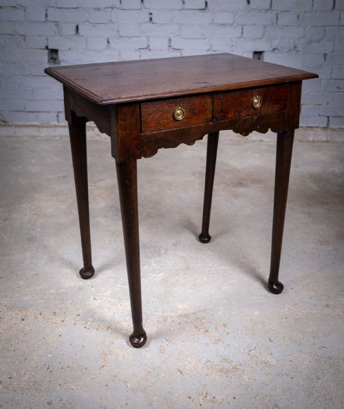 georgian country oak lamp side table c1800 - CATEGORY: ANTIQUE TABLES - DATED GEORGIAN