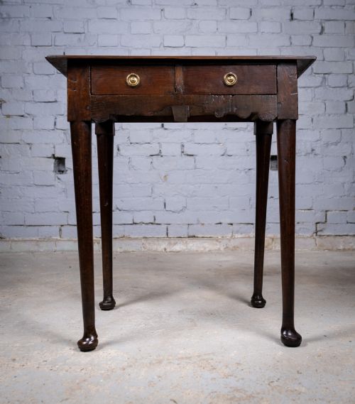 GEORGIAN COUNTRY OAK LAMP SIDE TABLE C1800 - ADDITIONAL PHOTO 2