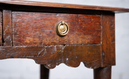 GEORGIAN COUNTRY OAK LAMP SIDE TABLE C1800 - ADDITIONAL PHOTO 3