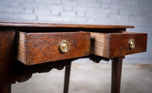 GEORGIAN COUNTRY OAK LAMP SIDE TABLE C1800 - ADDITIONAL PHOTO 5