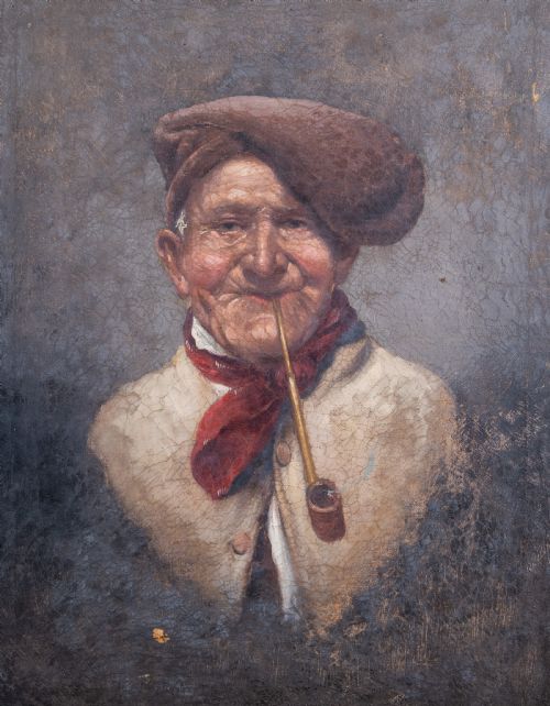after achille petrocelli italian 18611929 portrait of an elderly gentleman - CATEGORY: ANTIQUE ART - DATED 19TH CENTURY