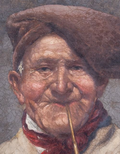 AFTER ACHILLE PETROCELLI ITALIAN 18611929 PORTRAIT OF AN ELDERLY GENTLEMAN - ADDITIONAL PHOTO 1