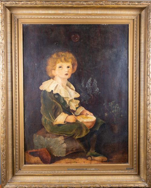 AFTER SIR JOHN EVERETT MILLAIS 18291896 'BUBBLES' OIL ON BOARD - ADDITIONAL PHOTO 1