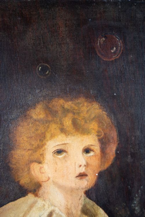 AFTER SIR JOHN EVERETT MILLAIS 18291896 'BUBBLES' OIL ON BOARD - ADDITIONAL PHOTO 3