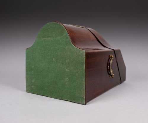 GEORGE III MAHOGANY SERPENTINE FRONT KNIFE BOX - ADDITIONAL PHOTO 11