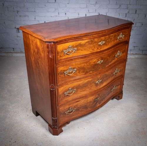 SERPENTINE CHEST OF DRAWERS BY PG AXNER STOCKHOLM C1850 - ADDITIONAL PHOTO 10