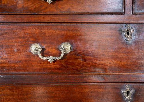 GEORGE III CHIPPENDALE PERIOD MAHOGANY CHEST ON CHEST TALLBOY - ADDITIONAL PHOTO 7