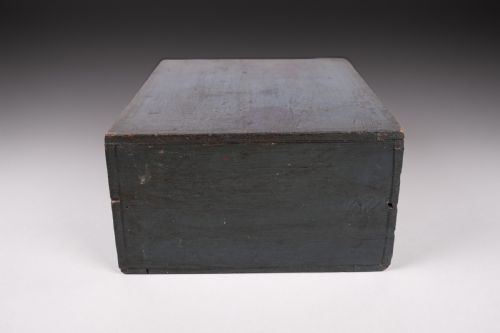 VICTORIAN PAINTED PINE TABLE TOP DRAWERS DATED 1892 - ADDITIONAL PHOTO 11
