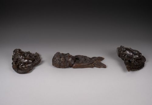 18TH CENTURY CARVED CHERUBS ANGEL - ADDITIONAL PHOTO 8