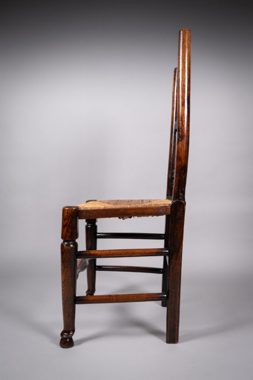 SET OF SIX GEORGIAN LANCASHIRE SPINDLEBACK ASH ELM DINING CHAIRS - ADDITIONAL PHOTO 6