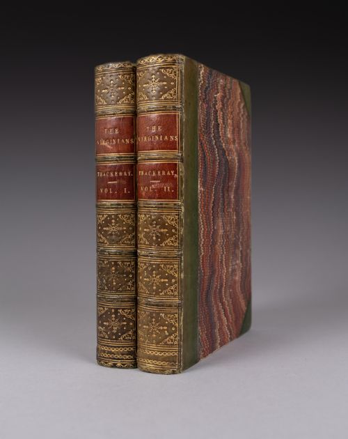 185859 the virginians by w thackeray first issue first edition 2 book set - CATEGORY: ANTIQUE MISCELLANEOUS - DATED 1850