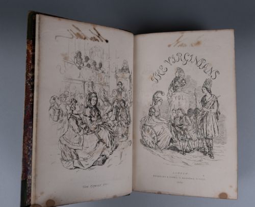 185859 THE VIRGINIANS BY W THACKERAY FIRST ISSUE FIRST EDITION 2 BOOK SET - ADDITIONAL PHOTO 9