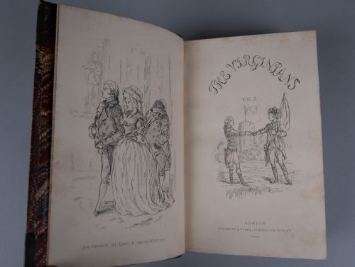 185859 THE VIRGINIANS BY W THACKERAY FIRST ISSUE FIRST EDITION 2 BOOK SET - ADDITIONAL PHOTO 10