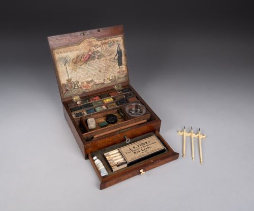 rare 18th century reeves inwood watercolour paint box c1785 - CATEGORY: ANTIQUE MISCELLANEOUS - DATED GEORGIAN