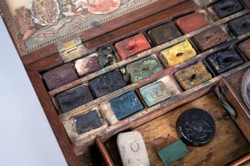 RARE 18TH CENTURY REEVES INWOOD WATERCOLOUR PAINT BOX C1785 - ADDITIONAL PHOTO 2