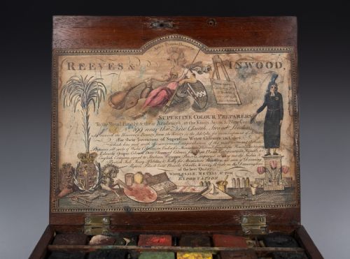 RARE 18TH CENTURY REEVES INWOOD WATERCOLOUR PAINT BOX C1785 - ADDITIONAL PHOTO 7