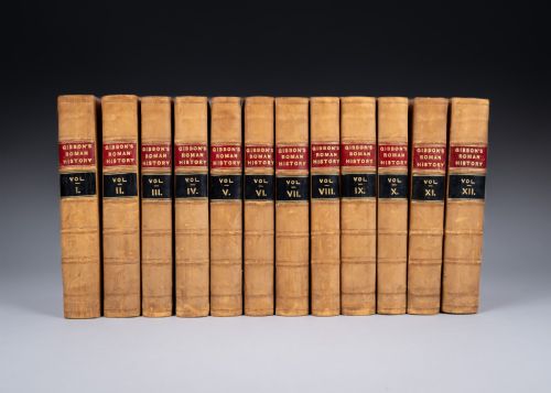 17881790 history of the decline and fall of the roman empire by edward gibbon 12 book set - CATEGORY: ANTIQUE MISCELLANEOUS - DATED 18TH CENTURY