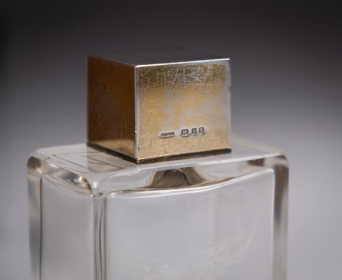 ASPREY CO 11PIECE STERLING SILVER VANITY SET IN CROCODILE LEATHER CASE C1940 - ADDITIONAL PHOTO 6