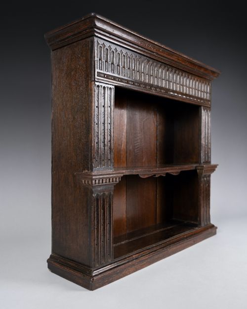 LATE 17TH CENTURY DUTCH OAK HANGING CUPBOARD - ADDITIONAL PHOTO 7