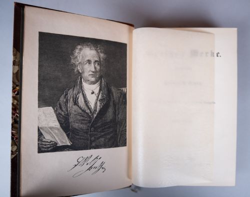 GOETHES WERKE GOETHE'S WORK BY JOHANN WOLFGANG VON GOETHE 12 BOOK SET - ADDITIONAL PHOTO 6