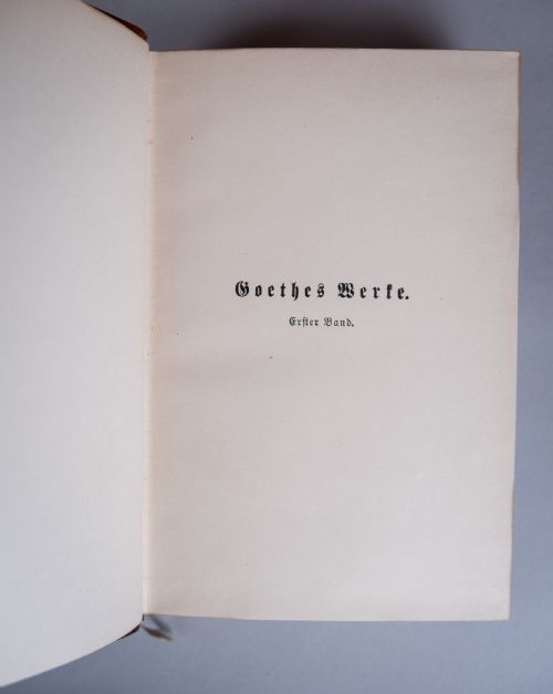 GOETHES WERKE GOETHE'S WORK BY JOHANN WOLFGANG VON GOETHE 12 BOOK SET - ADDITIONAL PHOTO 7