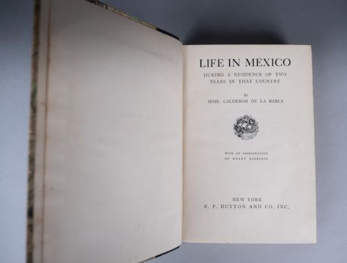 LIFE IN MEXICO BY MADAME FRANCES CALDERON DE LA BARCA C1951 BOOK - ADDITIONAL PHOTO 8