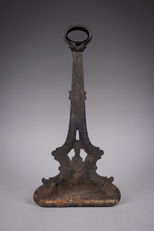 VICTORIAN CAST IRON GILT DOOR PORTER DOOR STOP - ADDITIONAL PHOTO 5