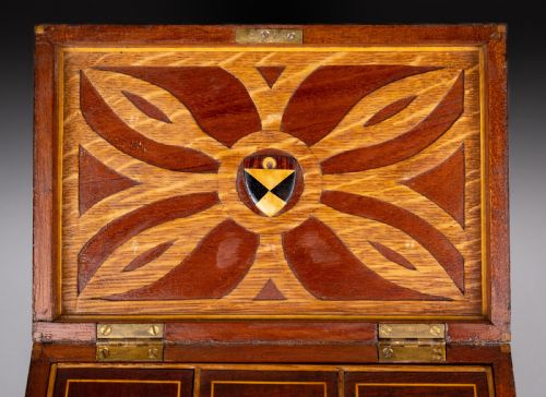 FINE 19TH CENTURY INLAID WALNUT JEWELLERY BOX - ADDITIONAL PHOTO 9
