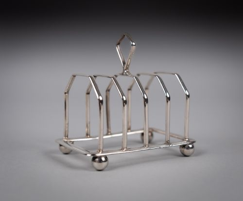 sterling silver fivebar toast rack by adie brothers birmingham 1926 - CATEGORY: ANTIQUE SILVER - DATED 1920