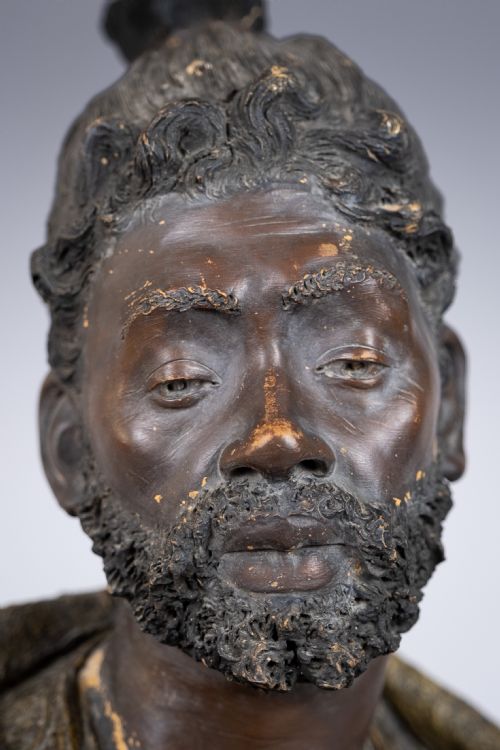 FRIEDRICH GOLDSCHEIDER 184597 ORIENTALIST TERRACOTTA BUST C1890 - ADDITIONAL PHOTO 1