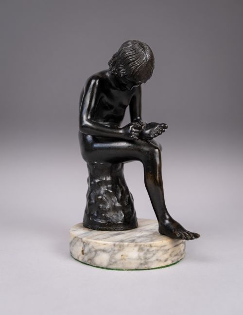 grand tour bronze of spinario - CATEGORY: ANTIQUE METAL - DATED 1880