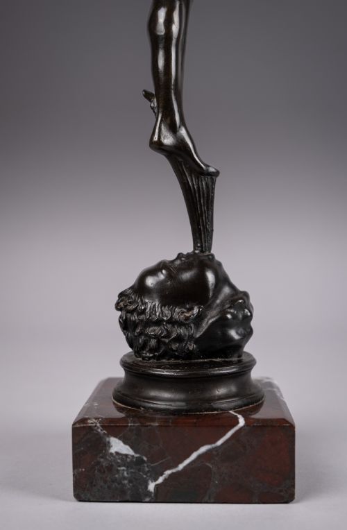 LARGE GRAND TOUR BRONZE OF MERCURY AFTER GIAMBOLOGNA FOUNDRY OF GEORGIO SOMMER - ADDITIONAL PHOTO 2