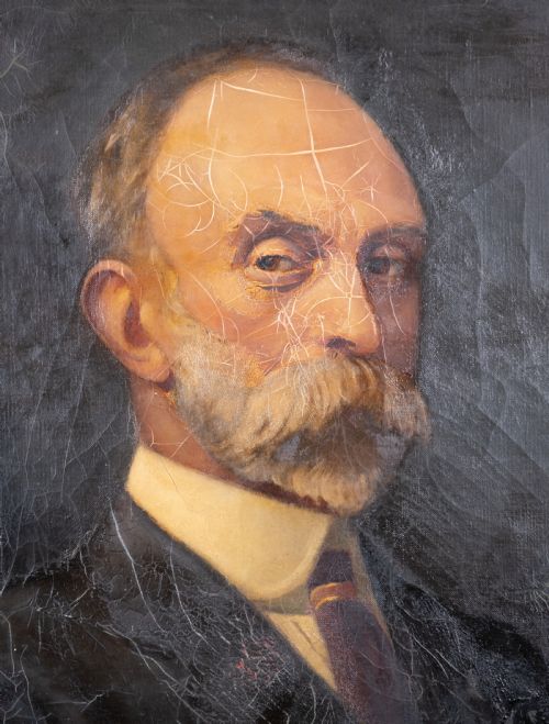 LARGE 19TH CENTURY PORTRAIT OF A GENTLEMAN SIGNED 'CHARLES MASON' - ADDITIONAL PHOTO 1