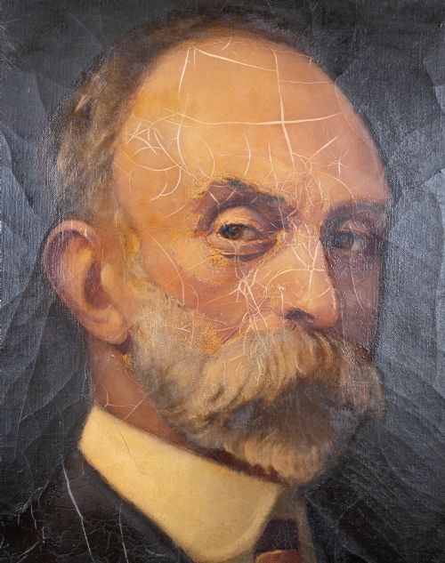 LARGE 19TH CENTURY PORTRAIT OF A GENTLEMAN SIGNED 'CHARLES MASON' - ADDITIONAL PHOTO 2