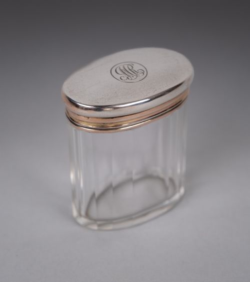 asprey co silver dressing table pot london 1910 - CATEGORY: ANTIQUE SILVER - DATED 1910