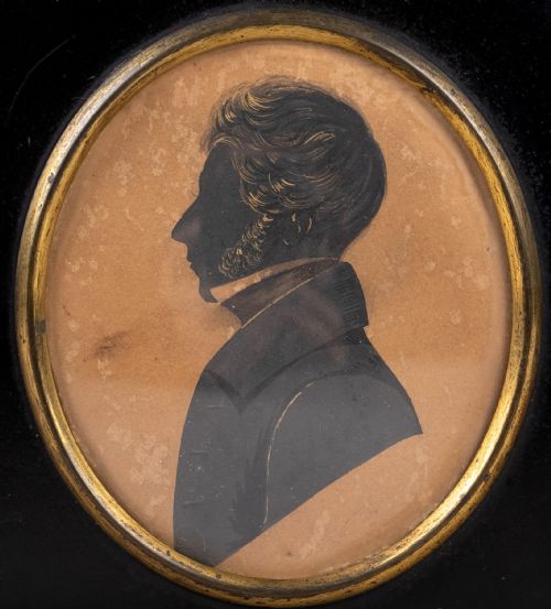 GEORGIAN BRONZED SILHOUETTE OF A GENTLEMAN C1800 - ADDITIONAL PHOTO 1