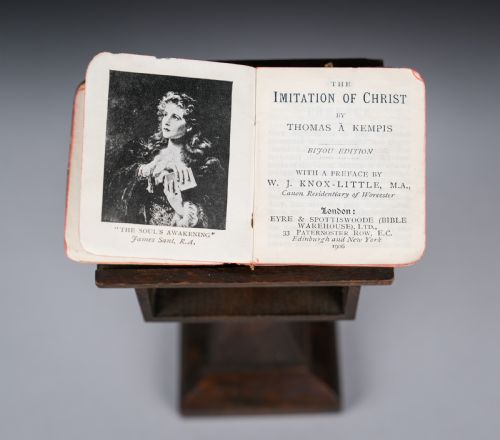 STERLING SILVER MINIATURE 'IMITATION OF CHRIST' DAVID BRYCE SONS 1909 - ADDITIONAL PHOTO 4