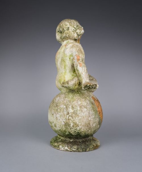 EARLY 20TH CENTURY TERRACOTTA GARDEN CHERUB - ADDITIONAL PHOTO 3