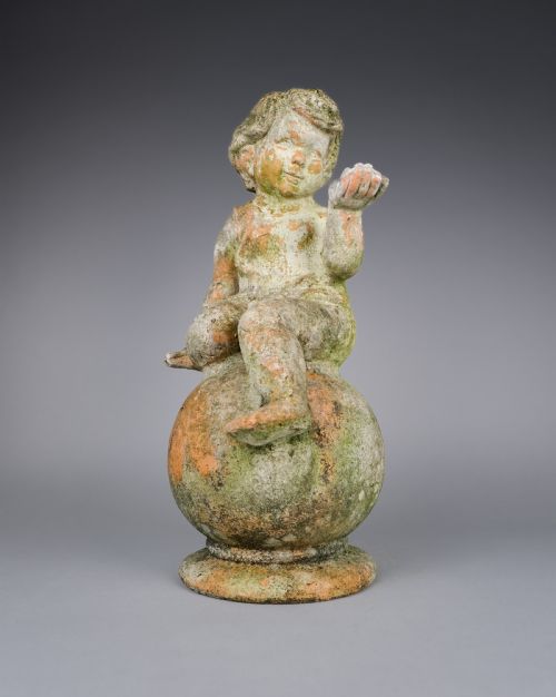 EARLY 20TH CENTURY TERRACOTTA GARDEN CHERUB - ADDITIONAL PHOTO 5