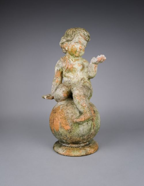 EARLY 20TH CENTURY TERRACOTTA GARDEN CHERUB - ADDITIONAL PHOTO 7