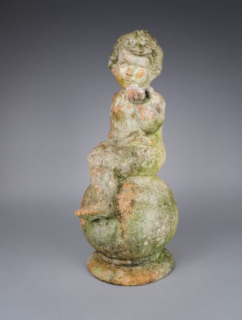 EARLY 20TH CENTURY TERRACOTTA GARDEN CHERUB - ADDITIONAL PHOTO 9