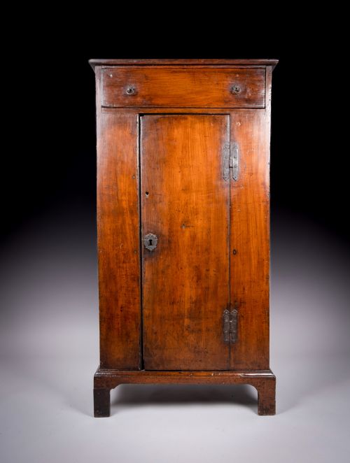 18th century continental fruitwood cabinet cupboard - CATEGORY: ANTIQUE CUPBOARDS - DATED 18TH CENTURY