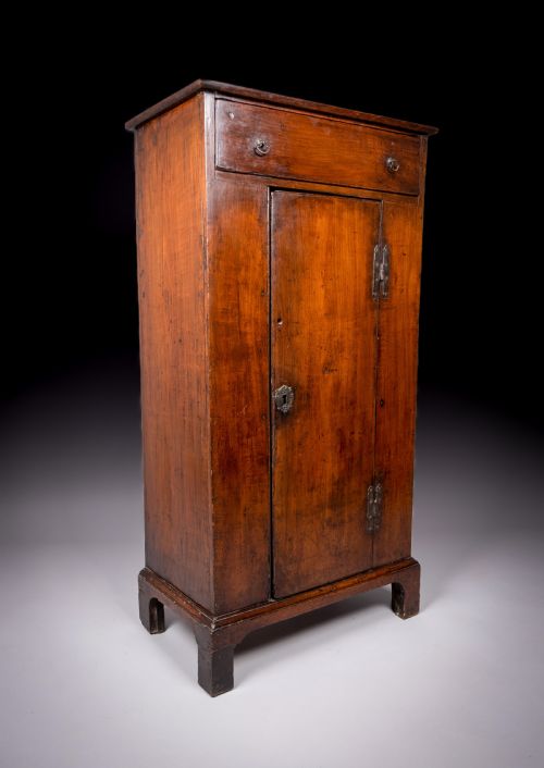 18TH CENTURY CONTINENTAL FRUITWOOD CABINET CUPBOARD - ADDITIONAL PHOTO 4