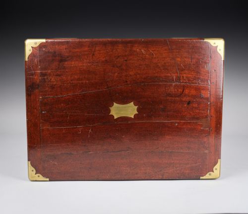 UNUSUAL 19TH CENTURY MAHOGANY CAMPAIGN BOX CHEST - ADDITIONAL PHOTO 19