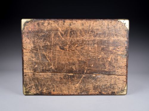 UNUSUAL 19TH CENTURY MAHOGANY CAMPAIGN BOX CHEST - ADDITIONAL PHOTO 20