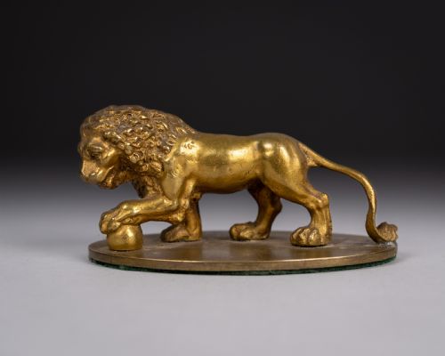 GRAND TOUR GILT BRONZE OF THE MEDICI LION - ADDITIONAL PHOTO 4