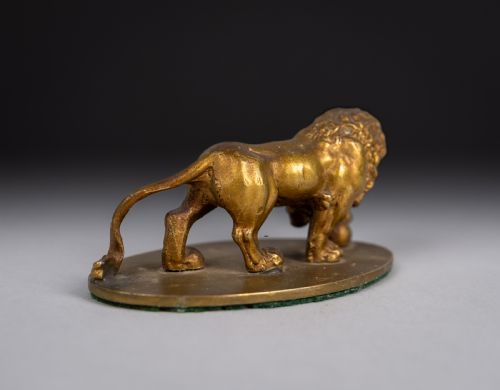 GRAND TOUR GILT BRONZE OF THE MEDICI LION - ADDITIONAL PHOTO 5